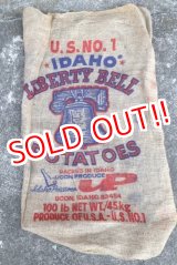 画像: dp-210401-66 IDAHO LIBERTY BELL POTATOES / Vintage Burlap Bag