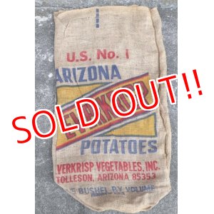 画像: dp-210401-66 ARIZONA EVERKRISP POTATOES / Vintage Burlap Bag