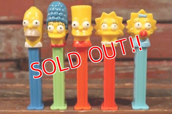 画像1: pz-130917-04 the Simpsons / PEZ Dispenser Set