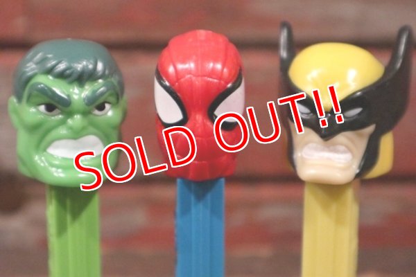 画像2: pz-130917-04 Spiderman,Hulk,Wolverine / PEZ Dispenser Set