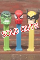 画像: pz-130917-04 Spiderman,Hulk,Wolverine / PEZ Dispenser Set