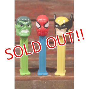 画像: pz-130917-04 Spiderman,Hulk,Wolverine / PEZ Dispenser Set