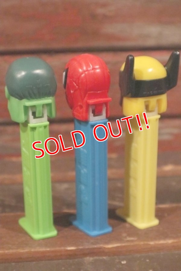 画像4: pz-130917-04 Spiderman,Hulk,Wolverine / PEZ Dispenser Set