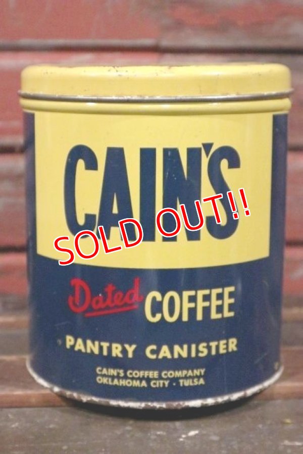 画像1: dp-210501-05 CAIN'S / Vintage Coffee Can