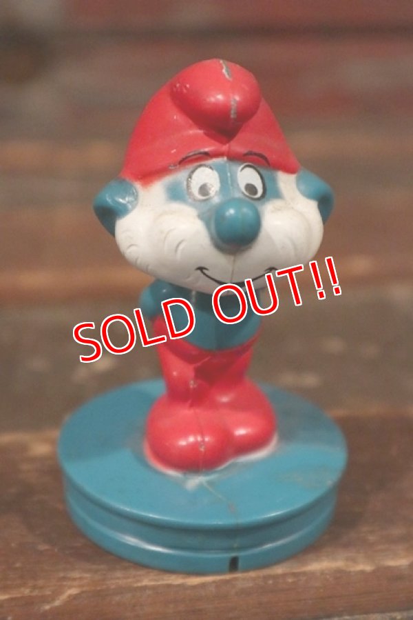 画像1: ct-111018-34 Papa Smurf / 1982 Plastic Figure