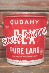 画像: dp-210601-45 CUDAHY REX PURE LARD / Vintage Tin Bucket