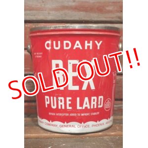 画像: dp-210601-45 CUDAHY REX PURE LARD / Vintage Tin Bucket