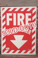 画像: dp-210701-48 FIRE EXTINGUISHER / Vintage Plastic Sign