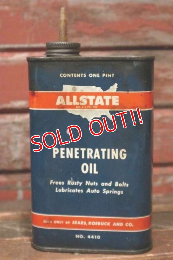 画像1: dp-210701-14 ALLSTATE / 1940's-1950's PENETRATING OIL Can