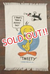 画像: ct-210801-20 Sylvester & Tweety / CANNON 1970's Cotton Towel