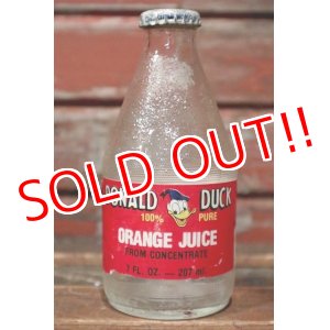 画像: ct-210701-72 Donald Duck / 1980's Orange Juice 7 FL.OZ. Bottle