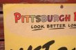 画像2: dp-210901-60 PITTSBURGH PAINTS / 1940's "WET PAINT" Paper Sign