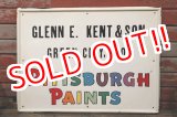 画像: dp-210901-49 PITTSBURGH PAINTS / 1960's〜 Metal Sign