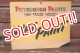 画像: dp-210901-60 PITTSBURGH PAINTS / 1940's "WET PAINT" Paper Sign