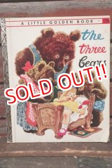 画像: ct-210901-43 a Little Golden Book / 1940's "The Three Bears" Picture Book