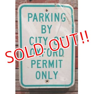 画像: dp-210801-34 Road Sign / PARKING BY CITY OF OXFORD PERMIT ONLY