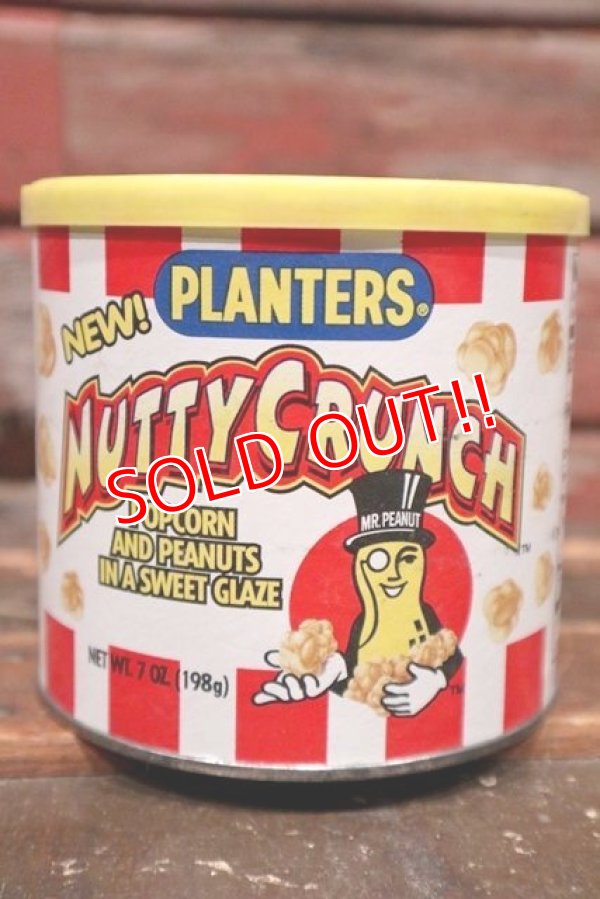 画像1: ct-211001-27 PLANTERS / MR.PEANUT 1990's NUTTY CRUNCH Tin Can