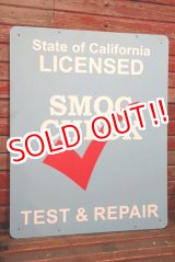 画像: dp-211001-09 State of California LICENSED SMOG CHECK TEST & REPAIR Sign