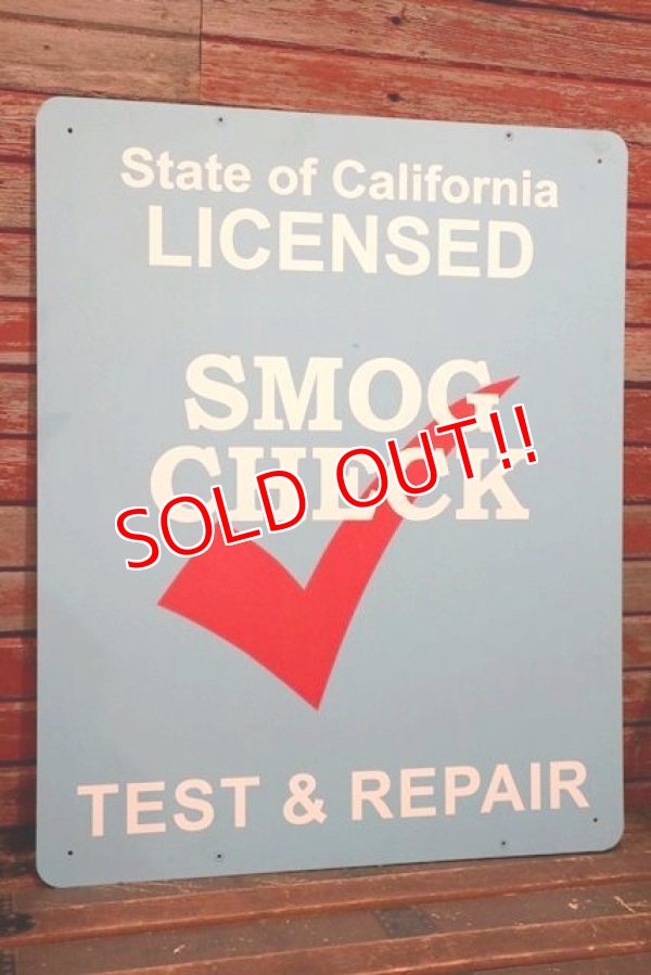 画像1: dp-211001-09 State of California LICENSED SMOG CHECK TEST & REPAIR Sign