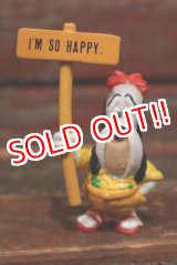 画像: ct-211101-21 Droopy / Applause 1990 PVC "I'M SO HAPPY" Yellow Shirt