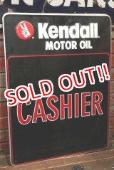 画像: dp-211110-49 Kendall / 1980's Metal Sign "CASHER"