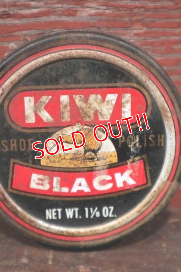 画像2: dp-210901-69 KIWI / 1970's〜SHOE POLISH "BLACK" Can