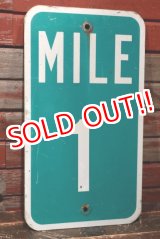 画像: dp-211201-22 Road Sign "MILE 1"