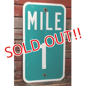 画像: dp-211201-22 Road Sign "MILE 1"