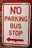 画像1: dp-211201-21 Road Sign "NO PARKING BUS STOP←"