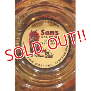 画像: dp-220101-22 Sam's SEA FOOD RESTAURANT / Vintage Glass Ashtray