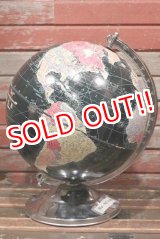 画像: dp-211210-52 REPLOGLE / 1940's 12 Inch Straight Black Ocean Globe