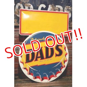 画像: dp-220301-11 DAD'S ROOT BEER / 1950's Advertising Metal Sign