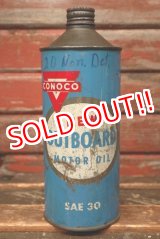 画像: dp-220301-99 CONOCO / 1960's-1970's OUTBOARD MOTOR OIL Can