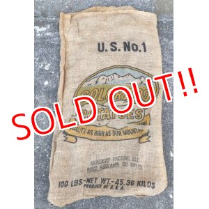 画像: dp-220301-05 COLORADO  POTATOES / Vintage Burlap Bag