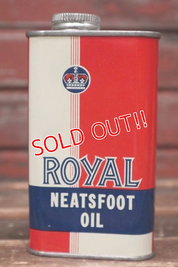 画像1: dp-220301-121 ROYAL / Vintage NEETSFOOT OIL Can