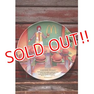 画像: ct-220301-05 McDonald's / 1989 Collectors Plate "Hamburger University"