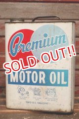 画像: dp-220301-41 Premium MOTOR OIL / Vintage 2 U.S. Gallons Can