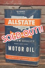 画像: dp-220301-47 ALLSTATE MOTOR OIL / 1940's-1950's  2 1/2 U.S. Gallons Can