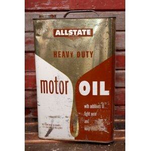 画像: dp-220301-46 ALLSTATE HEAVY DUTY MOTOR OIL / Vintage 2 1/2 U.S. Gallons Can