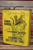 画像1: dp-220301-42 the YARD BIRD'S MOTOR OIL / Vintage 2 U.S. Gallons Can