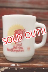 画像: kt-220301-13 BURGER KING / Anchor Hocking 1980's〜 "Good Morning New Hampshire!" 9 oz Mug