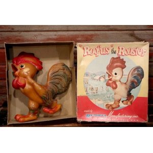 画像: ct-220401-27 REMPEL / 1950's "Roofus" the Rooster Squeaky Doll