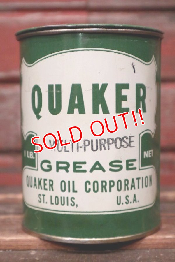 画像1: dp-220301-115 QUAKER OIL COMPANY / Vintage GREASES Can