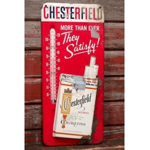 画像: dp-220401-57 CHESTERFIELD / 1950's Thermometer Sign