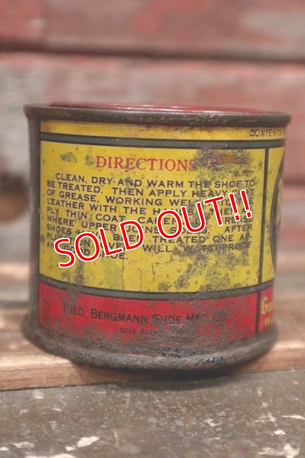 画像2: dp-220401-225 BERGMANN / Vintage SHOE GREASE Can