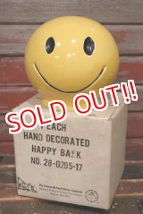 画像: dp-220401-39 McCOY POTTERY / 1970's Smiley Face Coin Bank