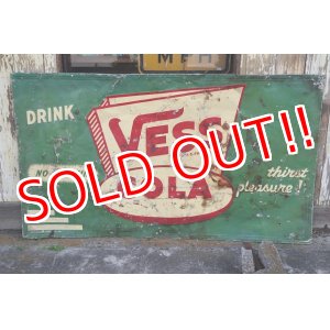 画像: dp-220401-05 VESS COLA / 1940's Metal Sign