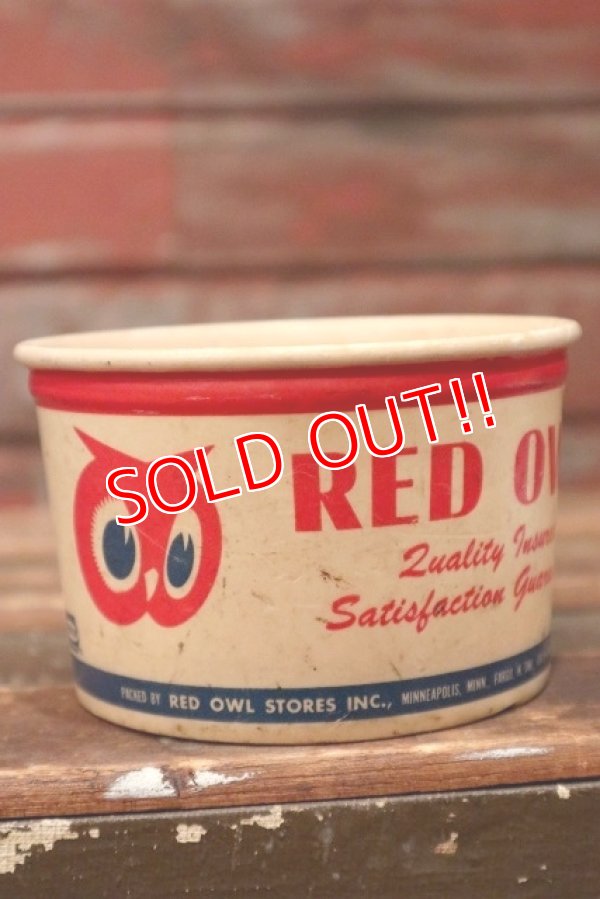 画像1: dp-220401-64 RED OWL / Vintage Wax Paper Cup