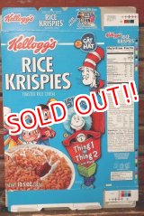 画像: ct-220401-78 Kellogg's / RICE KRISPIES 1995 THE CAT IN THE HAT Cereal Box