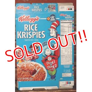 画像: ct-220401-78 Kellogg's / RICE KRISPIES 1995 THE CAT IN THE HAT Cereal Box